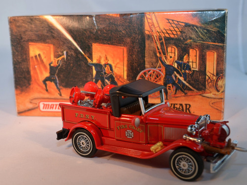 Carro Bombero Matchbox De Coleccion Ford Van 1930 Escala 