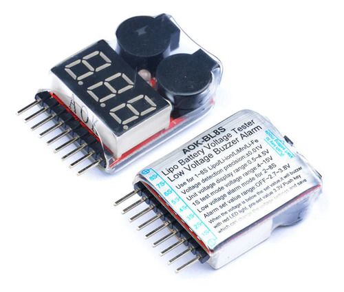 Voltimetro Medidor Voltaje Bateria Litio Lipo Tester 1s - 8s