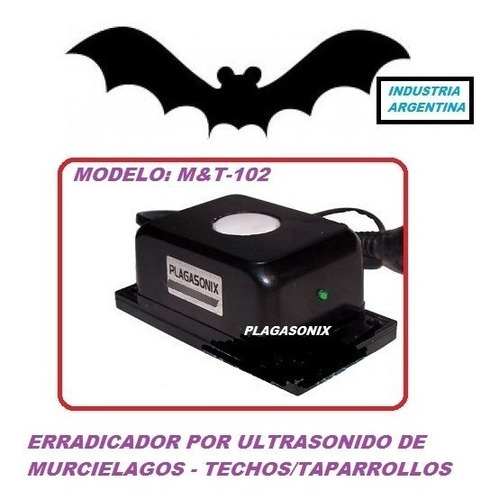 Imagen 2 de 9 de Erradicador Techo M&t-102 Ultrasonido Murcielagos Plagasonix