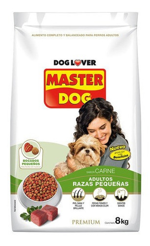 Imagen 1 de 1 de Master Dog Alimento Perro Adulto Razas Pequeñas 8 Kg