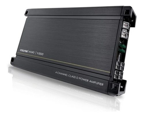 Amplificador Steelpro 4 Canales Nano-4.1000 500w 75 Rms X Ch Color Negro