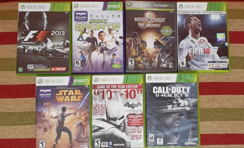 X Box 360 + Kinect + 4 Joystick + 7 Juegos!! Excelente!!!!