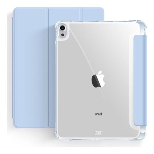Capa iPad Air 4a 10.9   Wb - Auto Hibernação Antichoque Azul