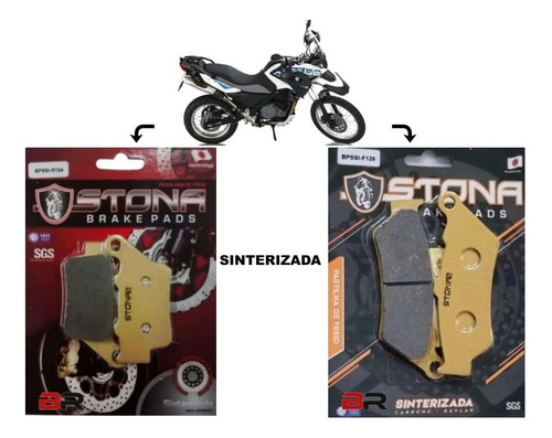 Kit Pastilha Freio Dianteira E Traseira Bmw F650gs 2008-2012