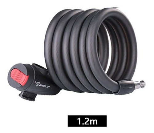 Bike Lock 1.8m Anti Theft Bicycle Accessories Steel Wire