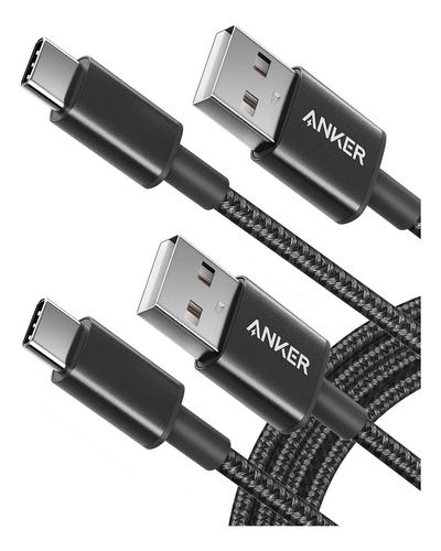 Cable Usb C Anker, [paquete De 2, 6 Pies] Usb A A U De Nailo