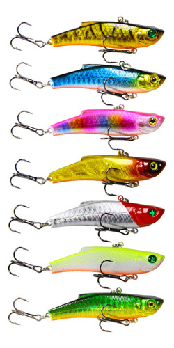 7 Señuelos De Pesca Vib, 18 G/7 Cm, Vibradores Para Hundirse