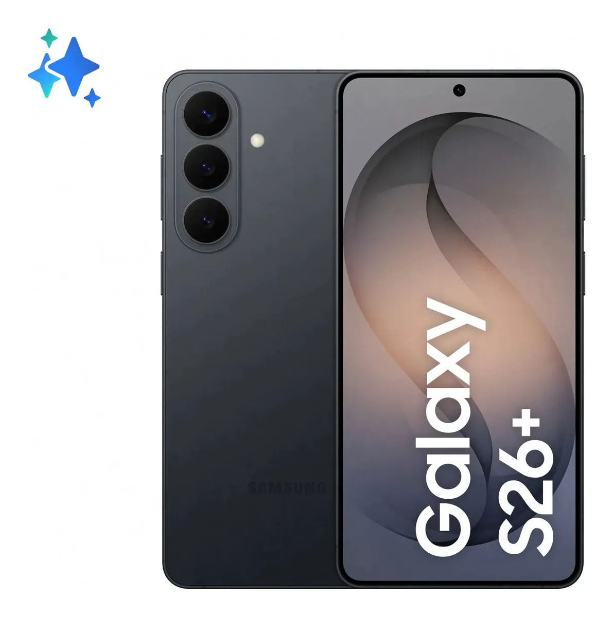 Samsung Galaxy S26+, 256 GB, 12 GB, Galaxy Ai, cámara triple negra