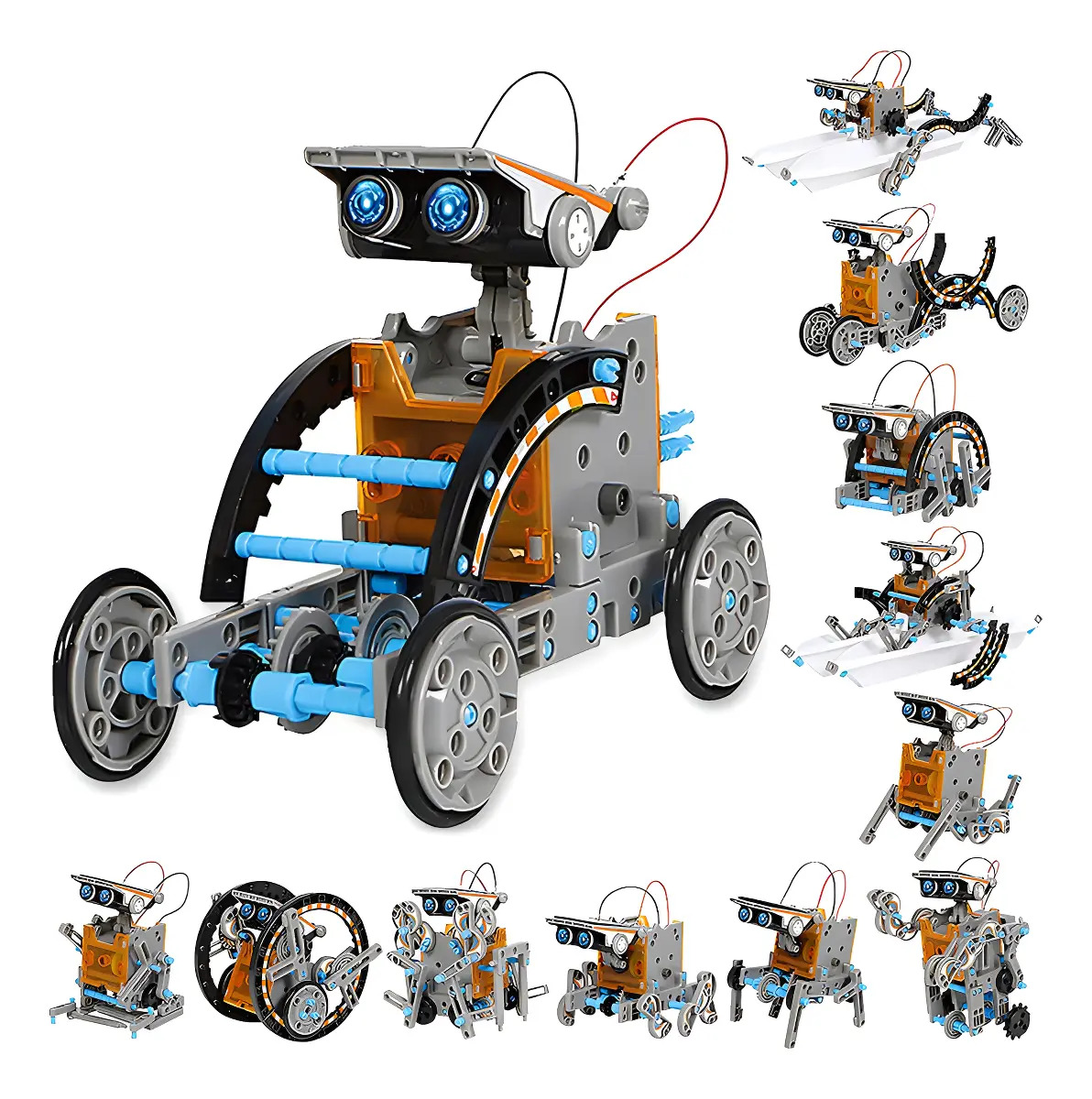 Kit Robot Solar Educativo 190 Piezas Programable Energía Renovable