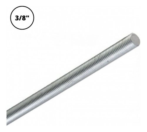 Vergalhao Galvanizado Rosca Total 3/8 X 3 Metros