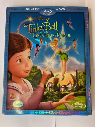 Pelicula Tlnkerbell Great Fairy Rescue Bluray + Dvd