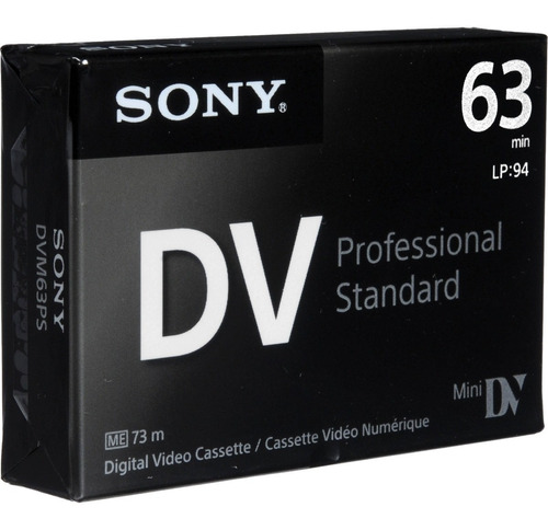 Cassette Minidv 63min Professional Standard