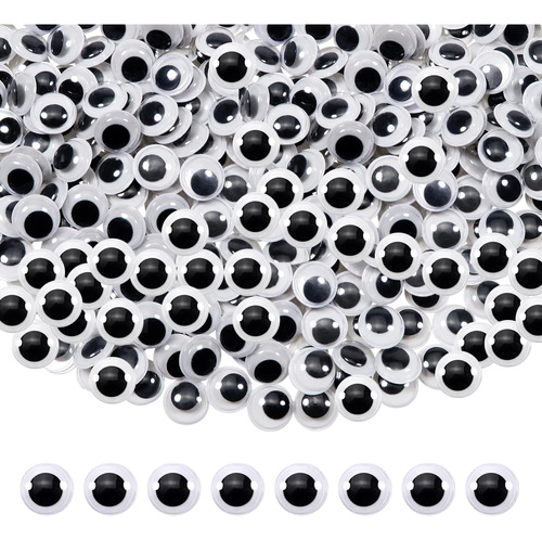 Toaob 300 Piezas De Plastico Wiggle Googly Eyes Autoadhesiva