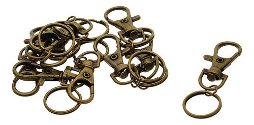 10 Pack Bronce Antiguo Broches Giratorios De Metal Lanyard