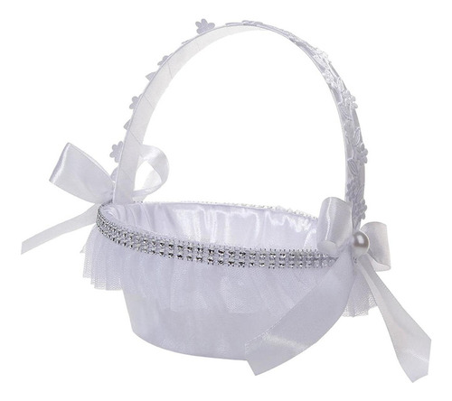 Cesta Romántica Para Niña De Las Flores Con Asa, Pequeño