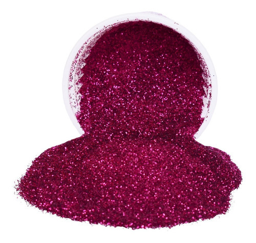 Glitter Purpurina Pó Brilho - Decoração - Preto - 250g Cor Pink
