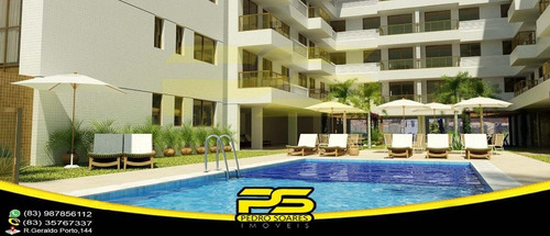 Oportunidade, Apartamento, 02 Quartos, Suíte, Piscina, 02 Vagas, 67,53m², Por Apenas R$ 490.000,00, Em Bessa, João Pessoa - Paraíba. - Ap2861