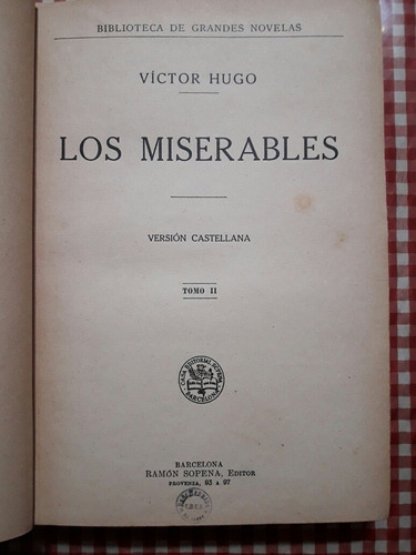 Los Miserables Victor Hugo Tomo 2