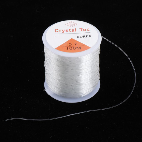 2 Rollos De Hilos Elásticos Transparentes Para Hacer Joyas,