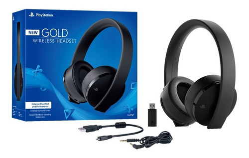 Audífonos Sony Playstation Gold Over-ear Color Negro