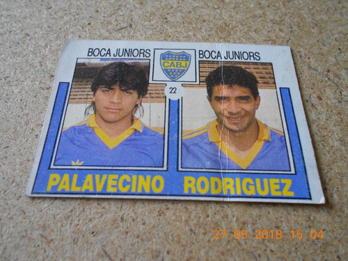 Figurita Futbol Boca Recuperada De Album - Palavecino Rodrig