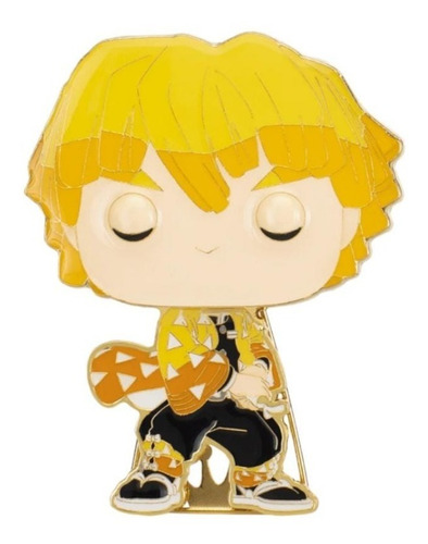 Funko Pop Pin! Demon Slayer Zenitsu Agatsuma Metálico