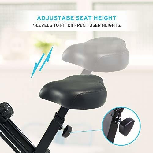 Stationary Folding Exercise Bike With Hight Adjustable 8