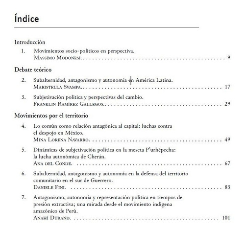 Imagen 3 de 4 de Movimientos Subalternos, Antagonistas Y Autónomos En México