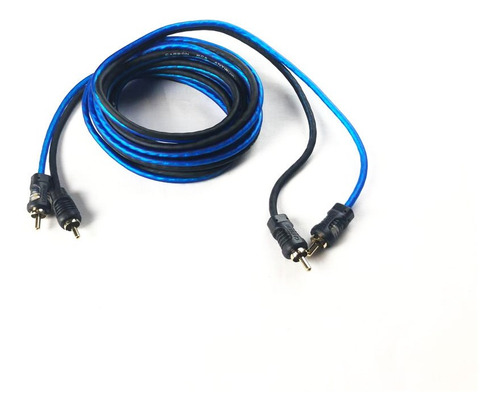 Imagen 3 de 3 de Cable De Audio Auxiliar 3 Metros Rca Carbon Audio