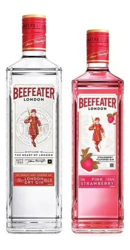Combo Beefeater London Dry Gin 700ml  + Beefeater Pink 700ml