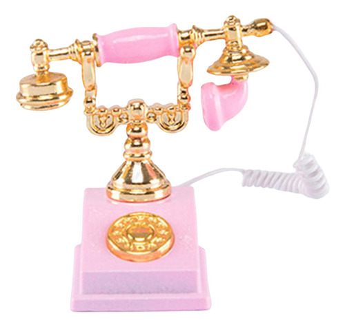 Mini Adorno Para Muebles De Casa De Muñecas Rosado