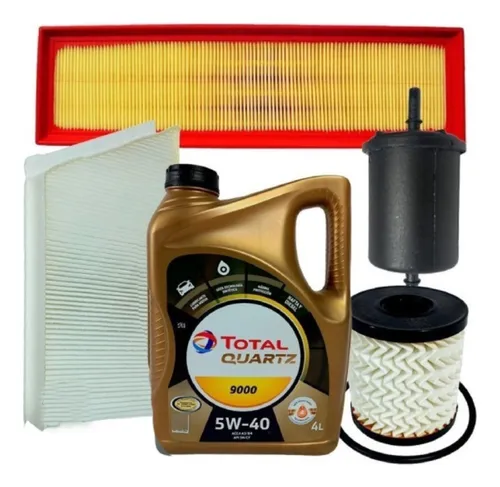 4 Filtros Originales + Aceite 9000 Peugeot 207 C 1.4 N 2010