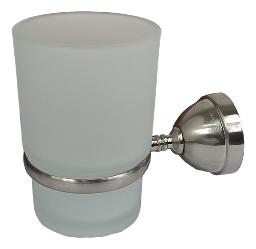 Portavaso De Zinc Con Vaso Para Baño Cepillo De Dientes