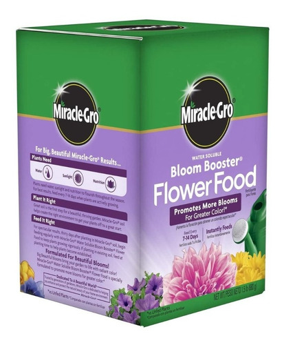 Imagen 2 de 6 de Fertilizante Para Plantas Floración Soluble Agua Miracle-gro