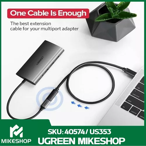 Cable Usb Audio Extension Usb C Hembra A Macho Negro/ Ugreen