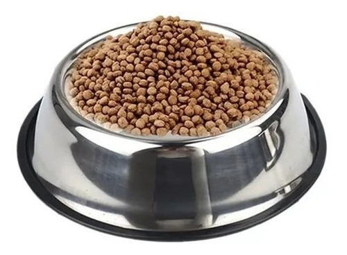 Imagen 5 de 6 de Plato Tazón Comida Agua Acero Inox Mascota Perro Gato 15 Cm