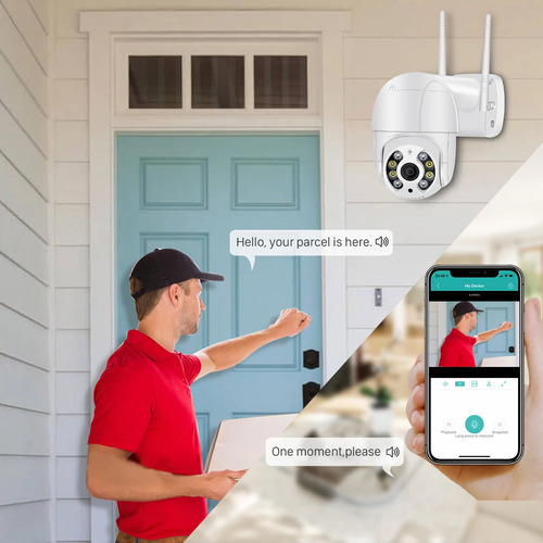 Camara Ip Wifi Externa Fhd- 2k- 3k- 4k Con Alarma + Micro Sd