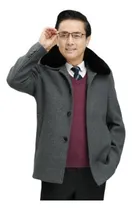 Comprar Abrigo De Hombre De Lana Gruesa De Cuello De Invierno