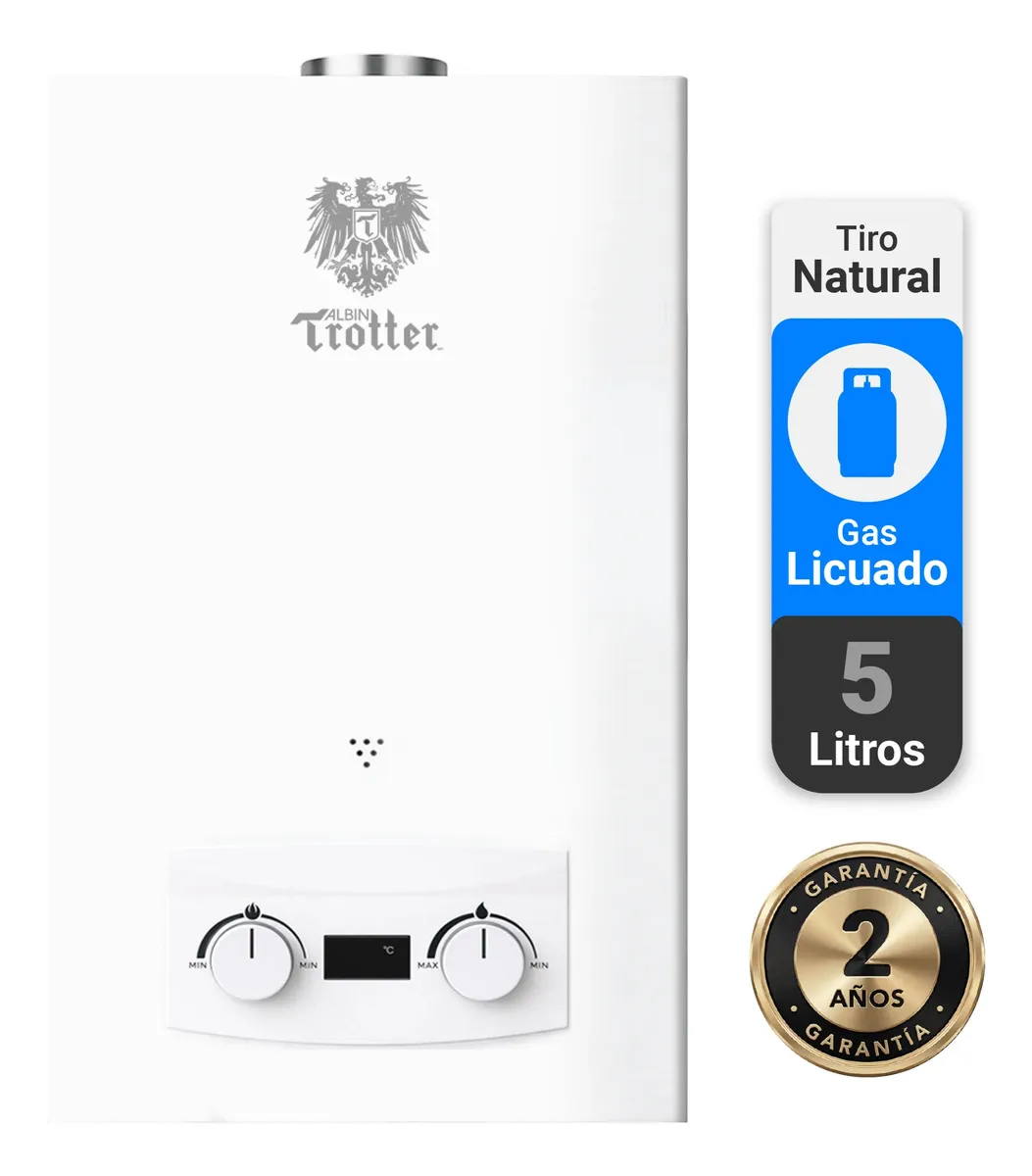 Calefont Tiro Natural 5 Litros Gas Licuado