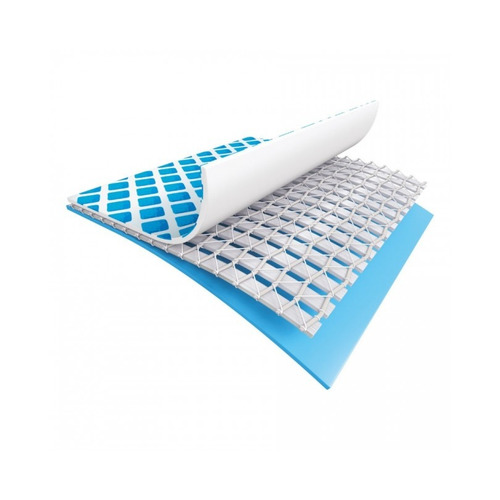 Piscina estructural redonda Intex 26732 con capacidad de 24311 litros de 5.49m de diámetro gris claro diseño mosaico