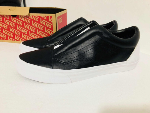 Vans Piel Negra Old Skool Laseles Sin Agujetas Del 30 Mex 12 | Mercado Libre