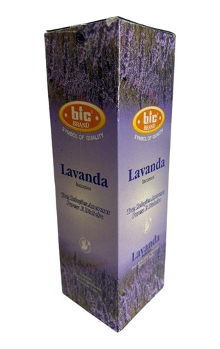 Incenso Indiano Bic Lavanda 25 Caixas Com 8 Varetas