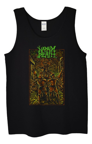 Polera Musculosa Napalm Death Slaves Monke Metal Abominatron