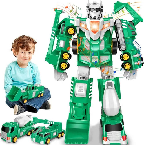 Robot Transformador Laradola Juguete De Construcción Steam 1 Verde (Usado)