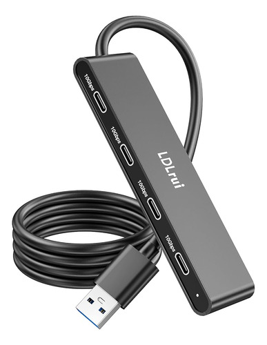 Concentrador Usb Ldlrui Para Pc, Concentrador Usb A A Usb C 