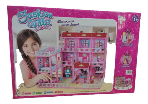 Casa De Muñecas Completa 310 Piezas + 4 Muñecas Casita