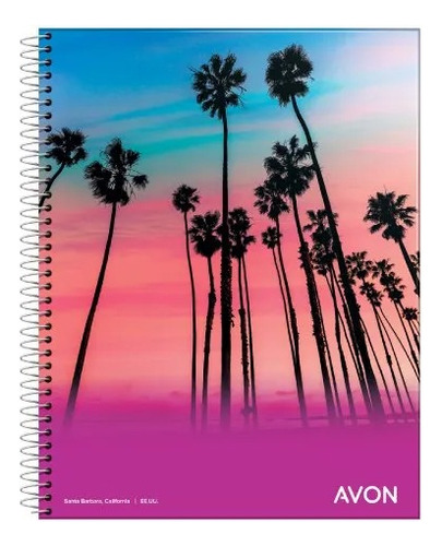 Cuaderno Avón 22x29 84 Hojas Rayado Con Espirales