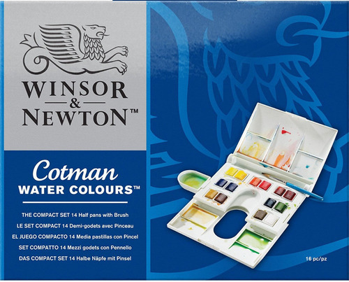 Acuarelas Cotman Set Compacto X 14 Colores En Pastilla