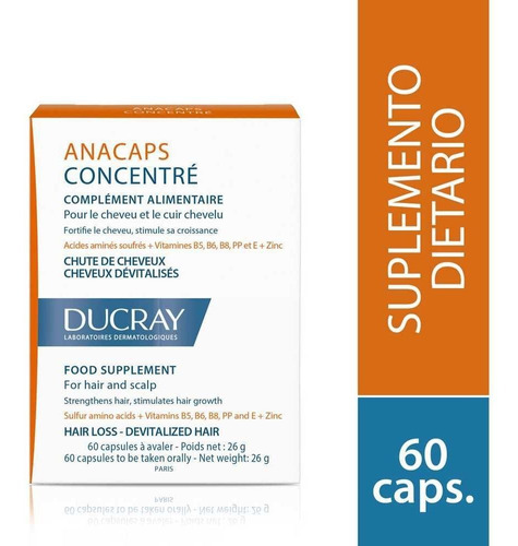 Tratamiento Capilar Ducray Anacaps Anticaida X 60 Capsulas