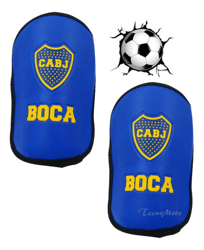 Canilleras Infaltil Escudo Boca Juniors Obsequio Cumpleaños